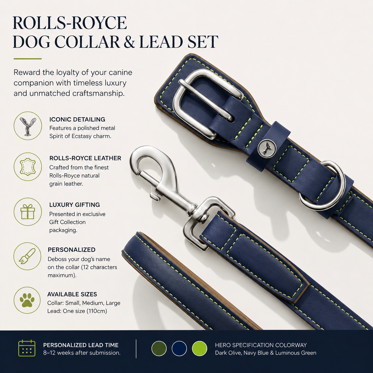 Rolls-Royce Dog Collar And Lead